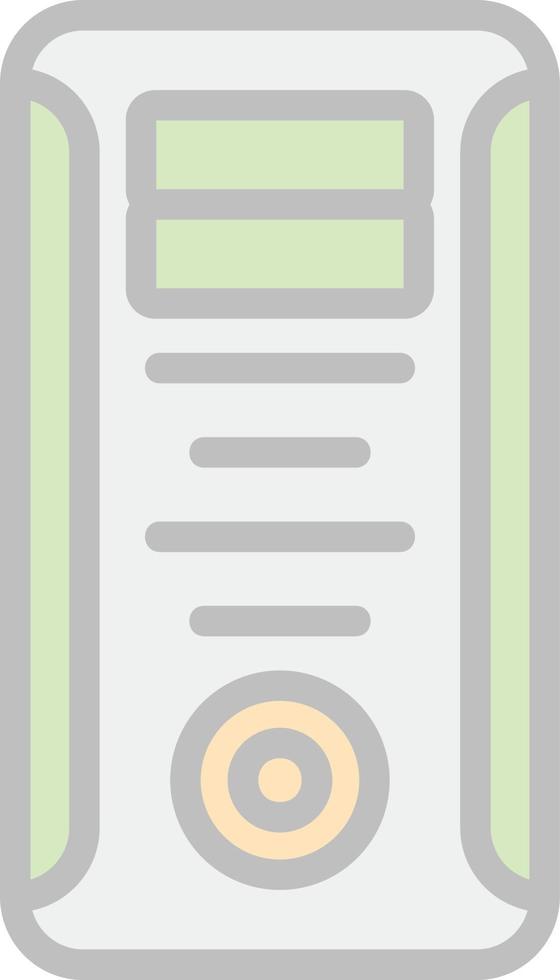Computer Tower Vector Icon Design