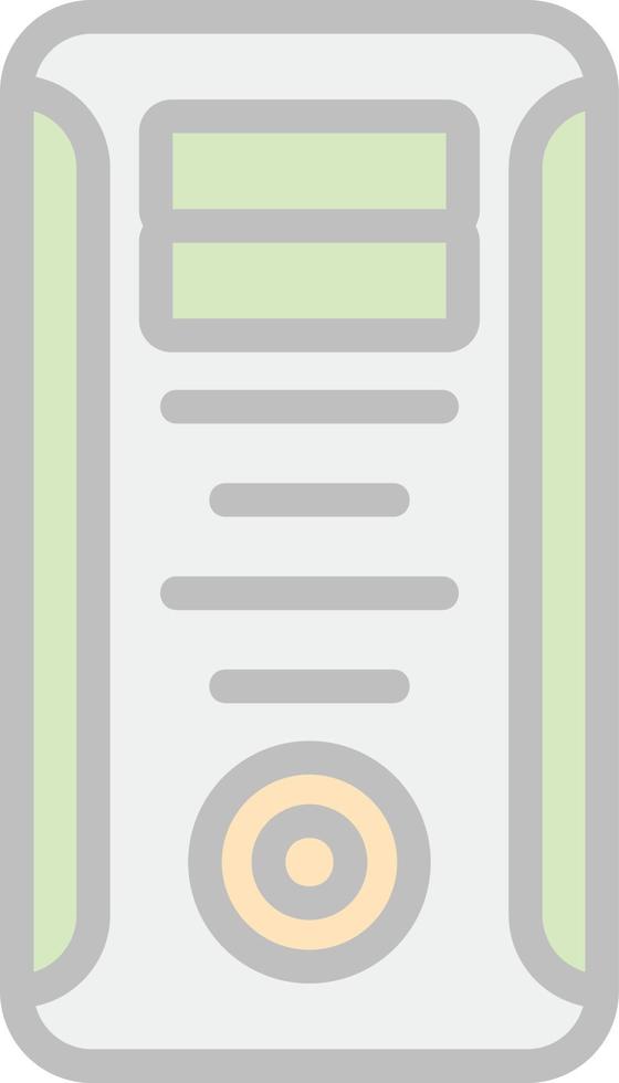 diseño de icono de vector de torre de computadora