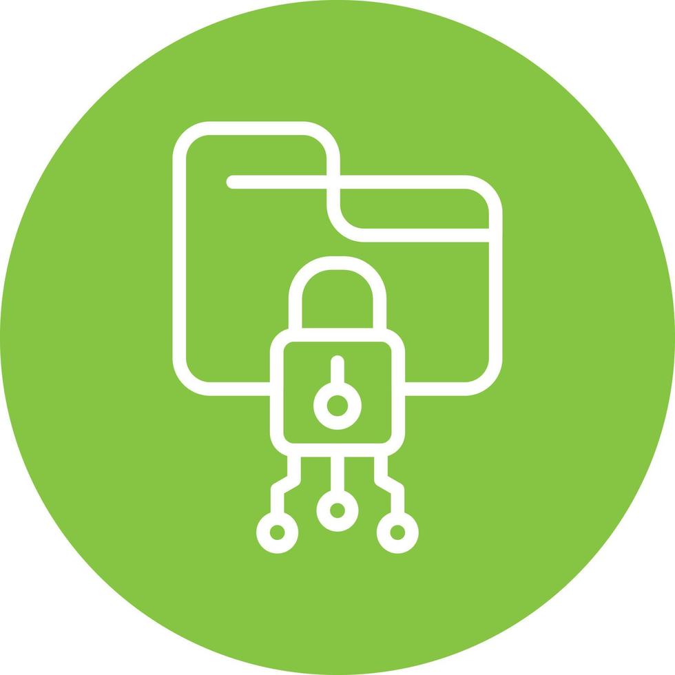 Data Encryption Vector Icon Design