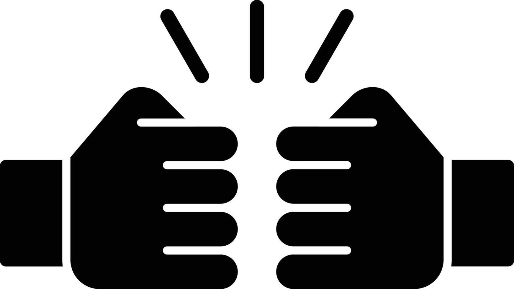 Fist Bump Vector Icon Design