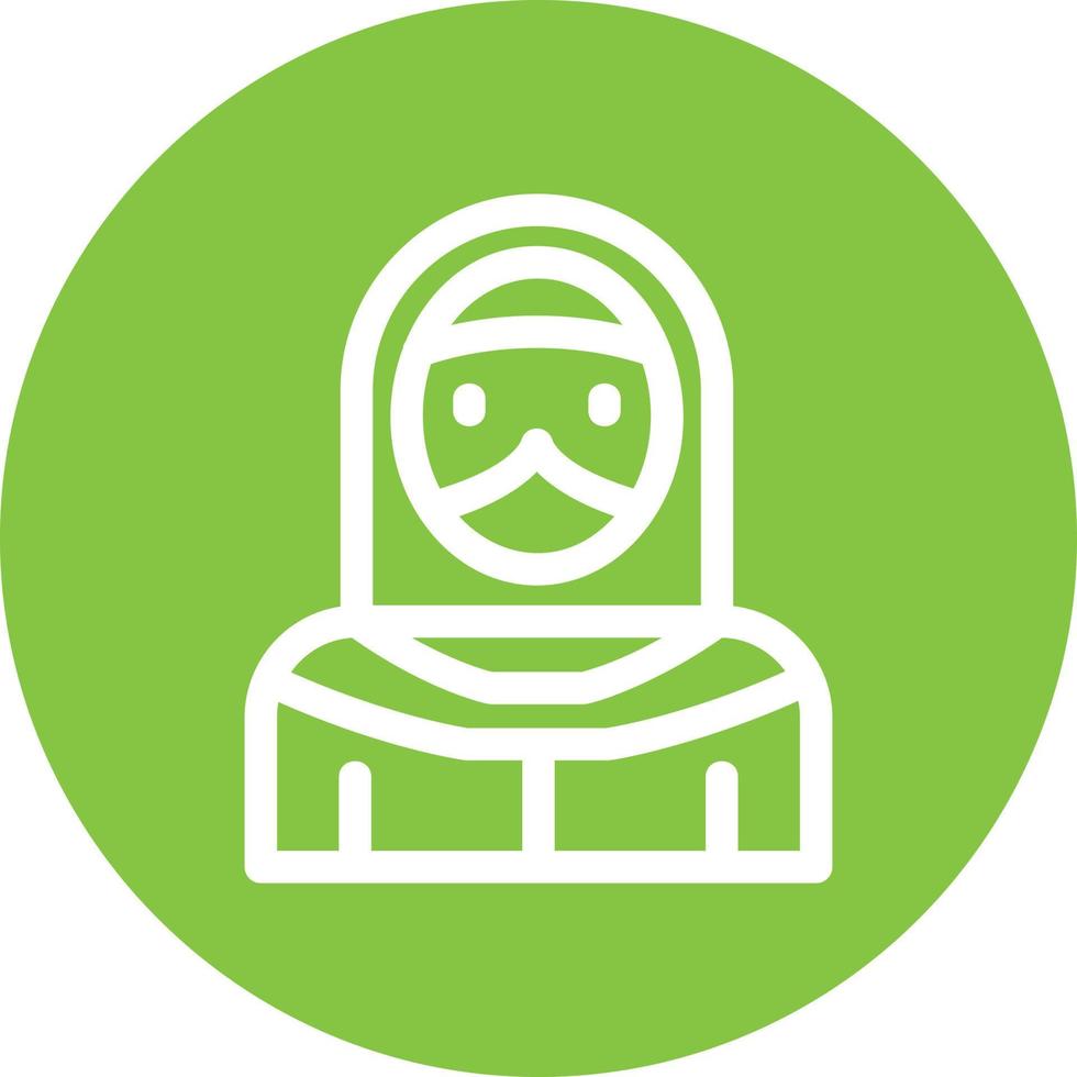 Female Bedouin Filled Icon vector