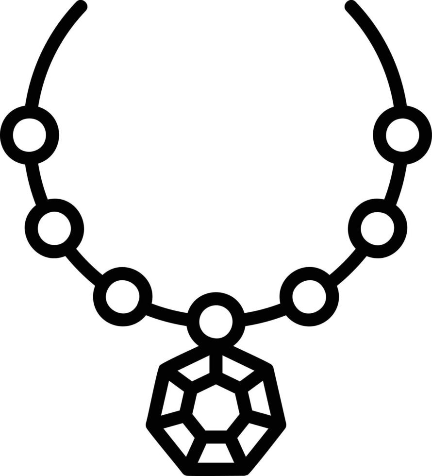 Necklace Vector Icon Design