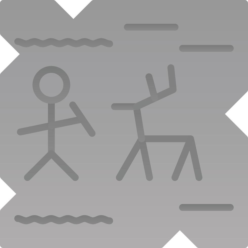 Cave Painting Vector Icon Design