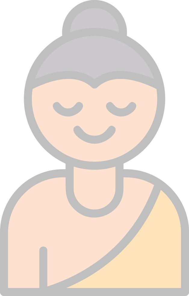 diseño de icono de vector de buda