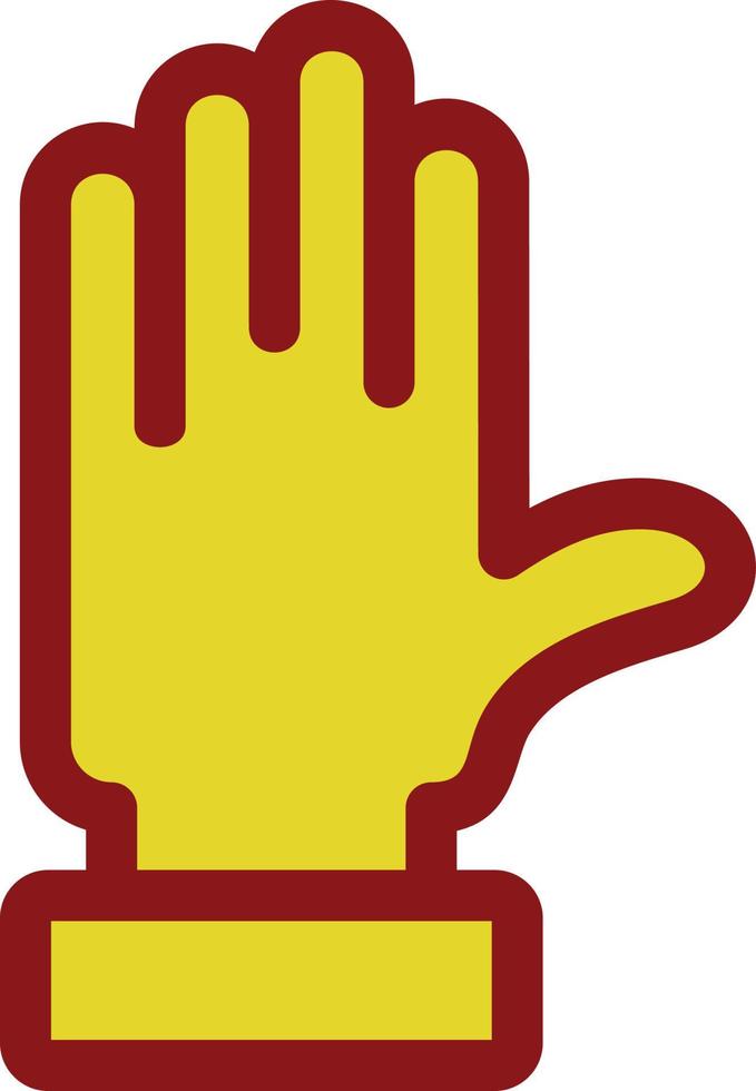 Raise Hand Vector Icon Design