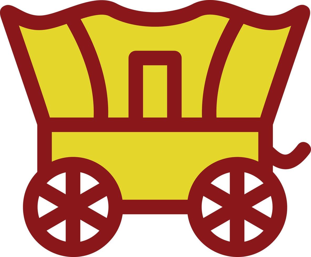 Desert Carriage Vector Icon Design