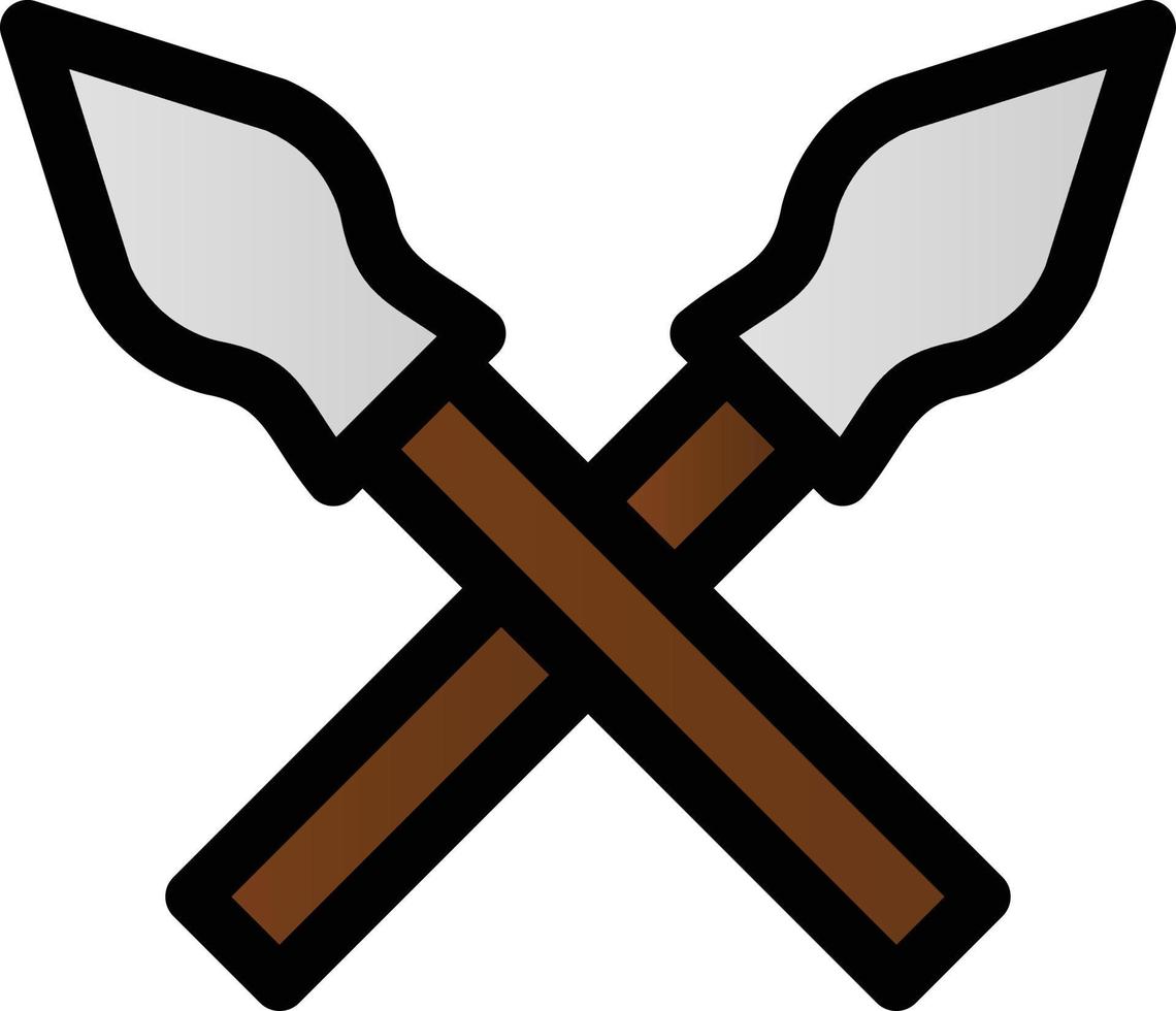 Javelin Filled Icon vector