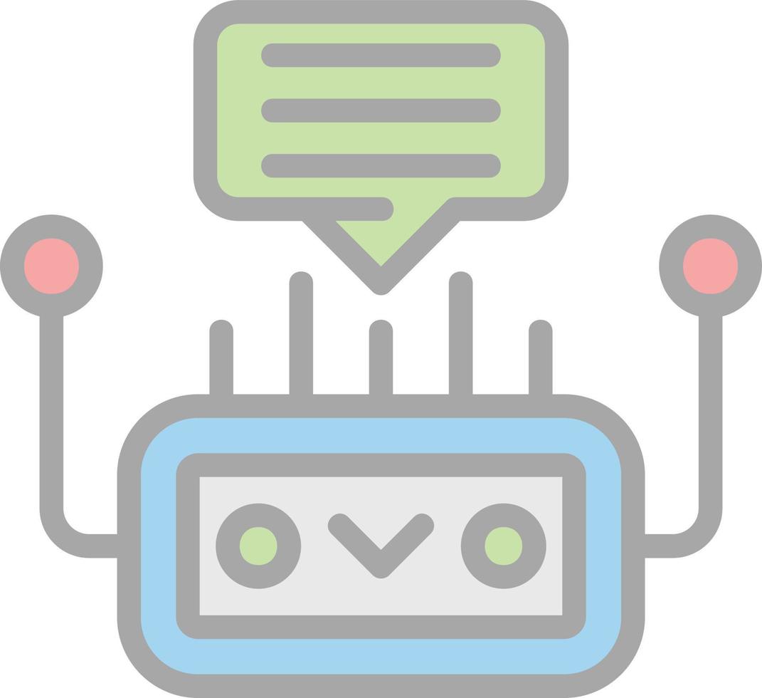 Chatbot Vector Icon Design