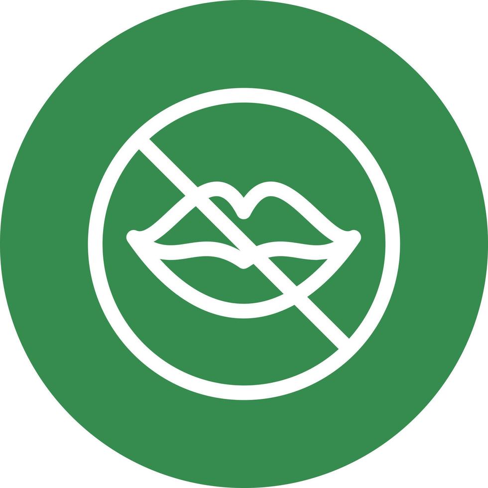 No Speak Vector Icon Design