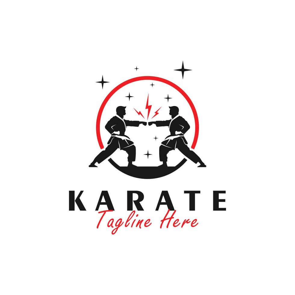 taekwondo sport vector illustration logo