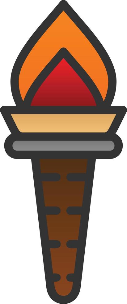 Torch Vector Icon Design
