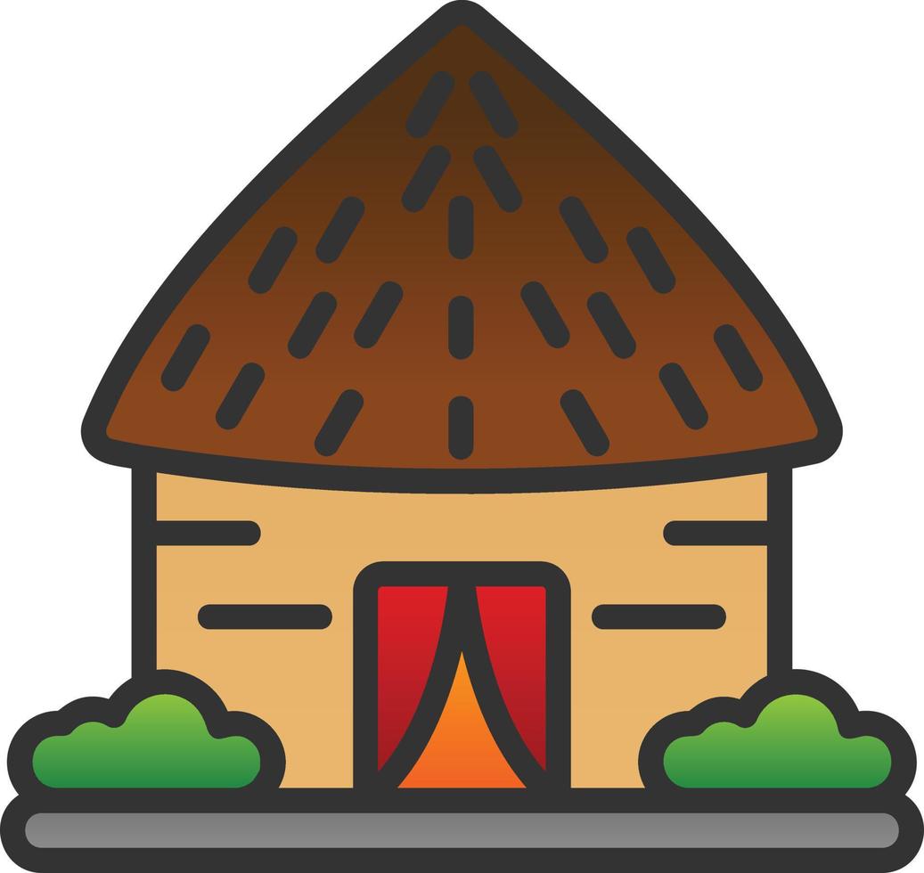 Hut Vector Icon Design