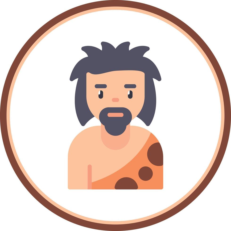 diseño de icono de vector de hombre de piedra