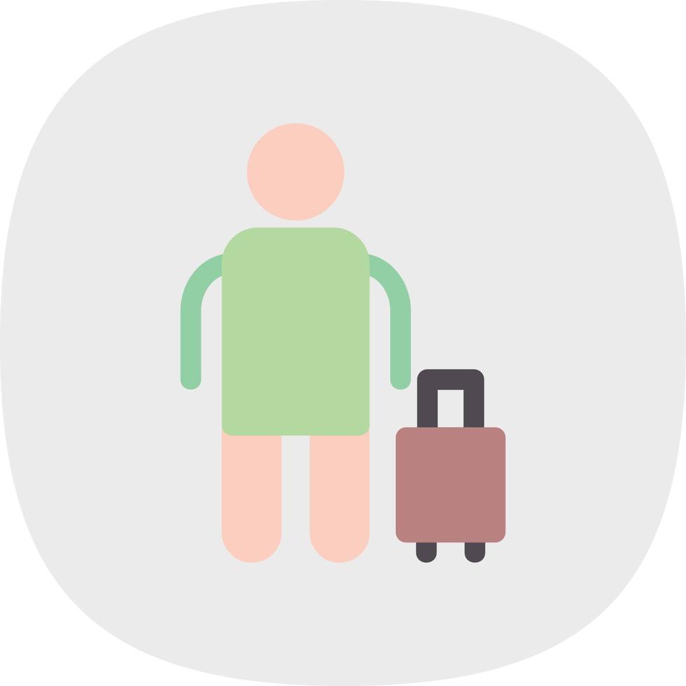 Tourist Filled Icon vector