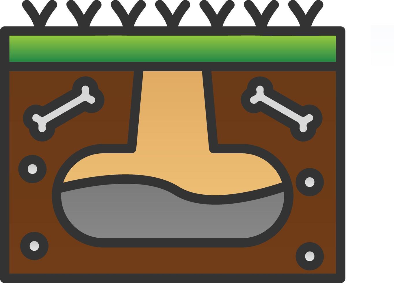 Fossil Vector Icon Design