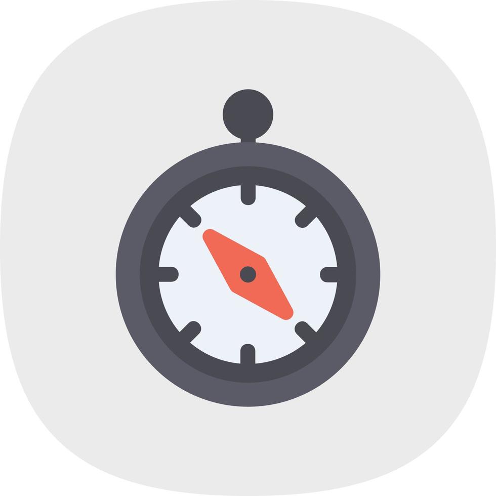 Compass Filled Icon vector