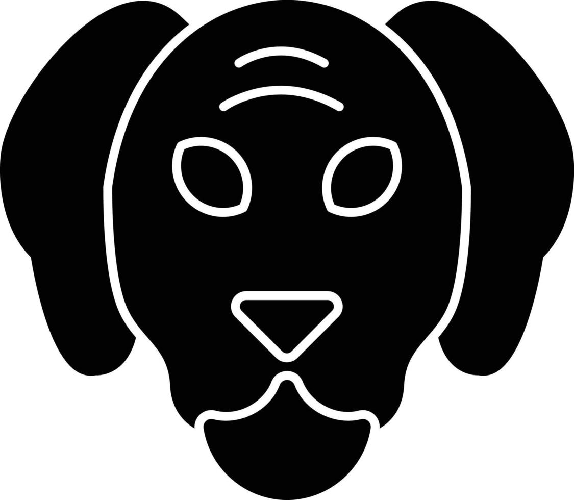 diseño de icono de vector de perro