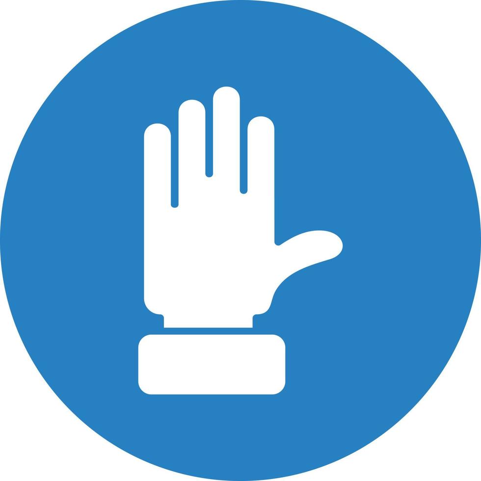 Raise Hand Vector Icon Design