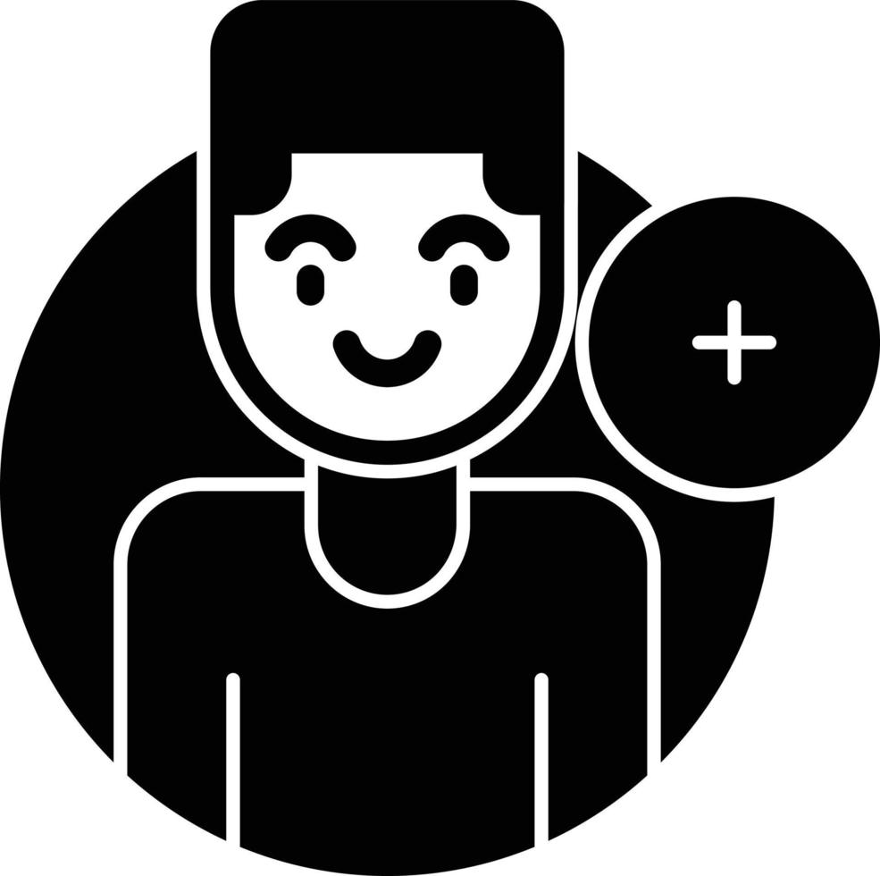 Add Friend Vector Icon Design