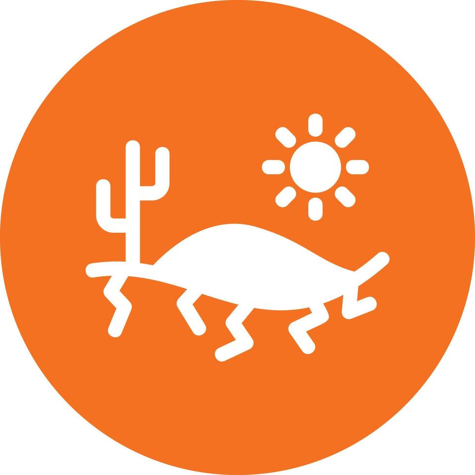 Desert Heat Filled Icon vector