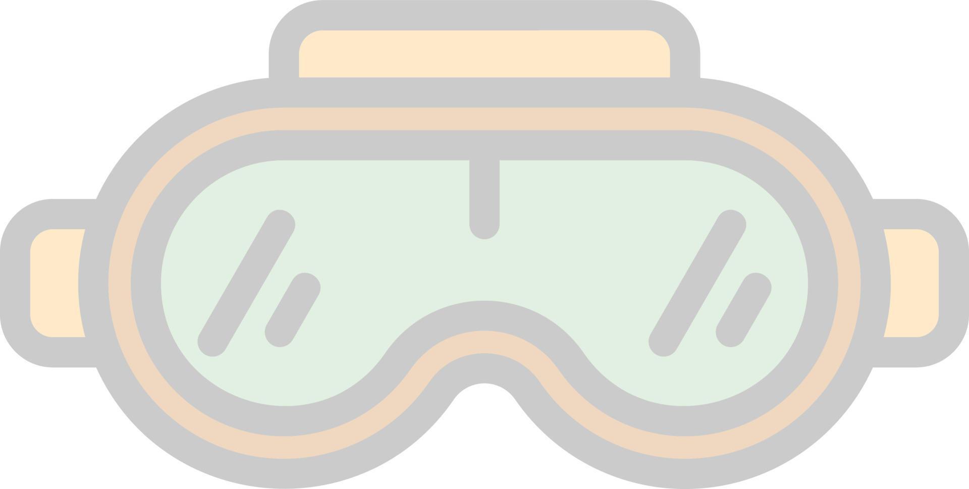 diseño de icono de vector de gafas vr