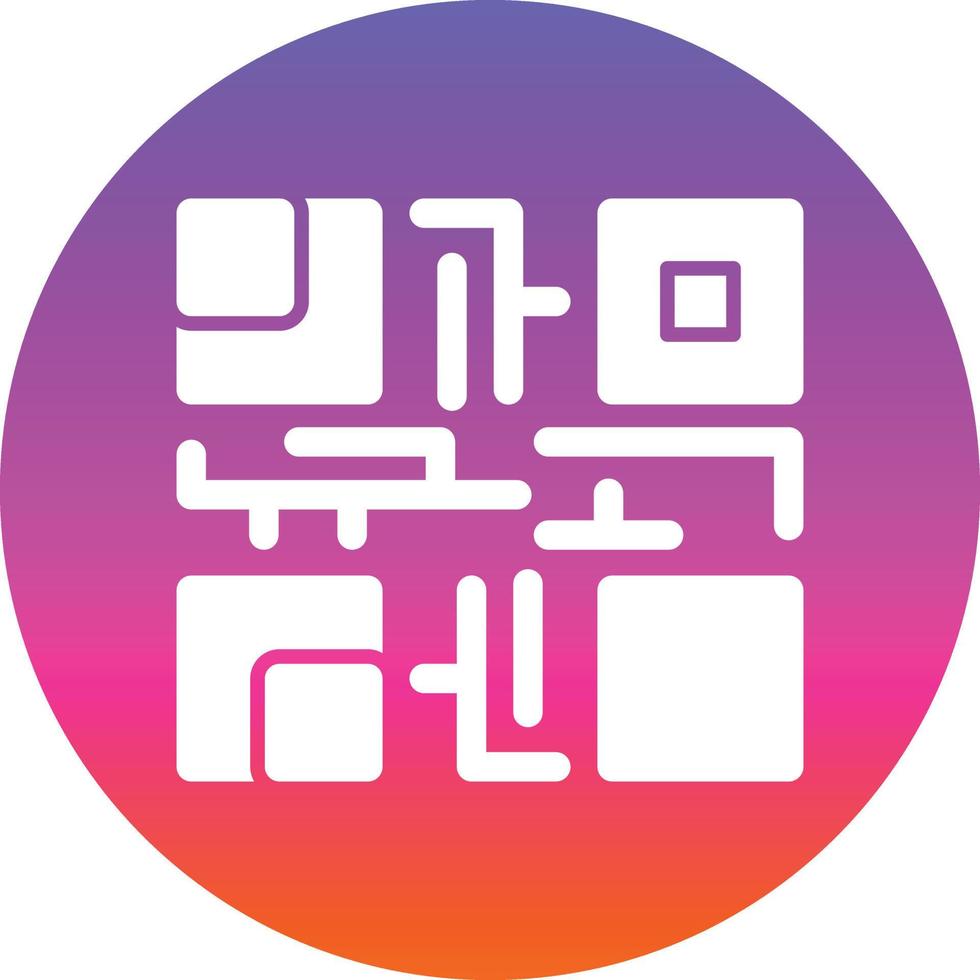 diseño de icono de vector de código qr