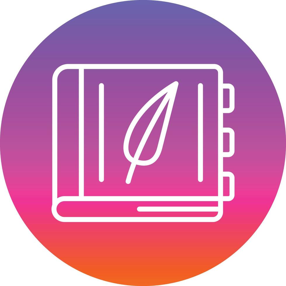 History Book Vector Icon Design