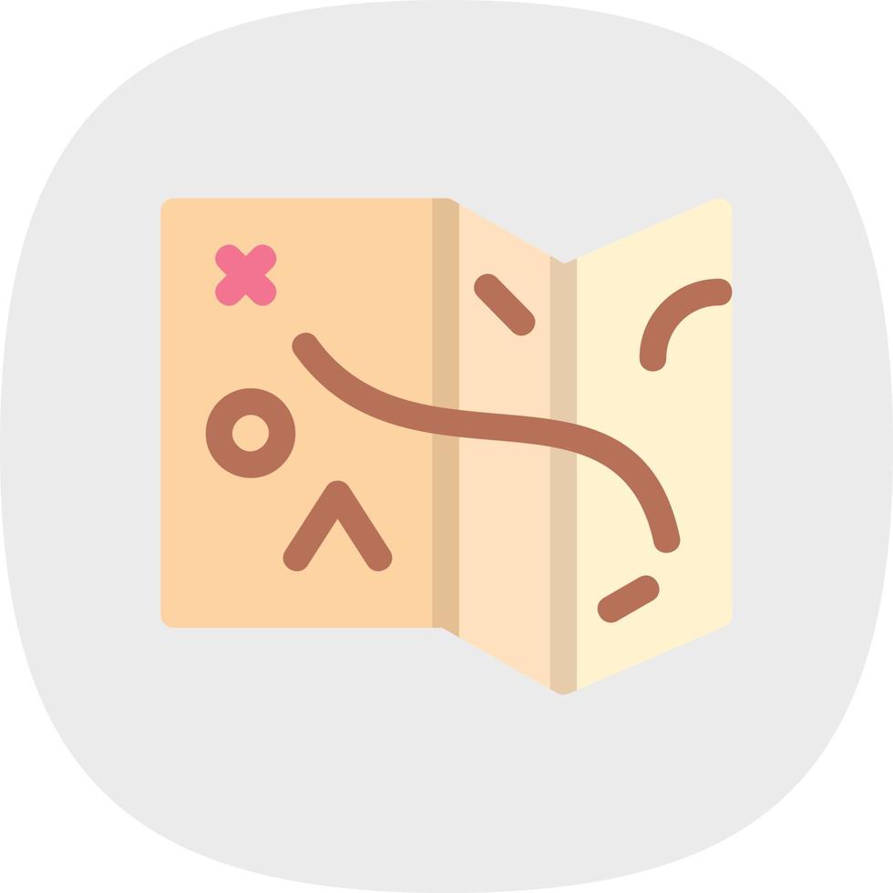 Desert Map Filled Icon vector