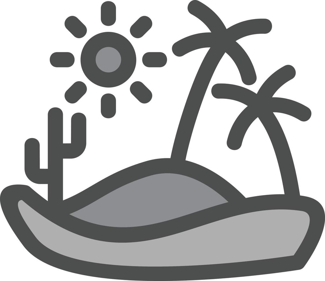 Desert Resort Vector Icon Design