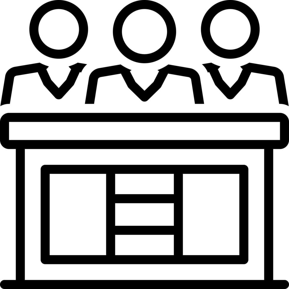 line icon for hearings vector