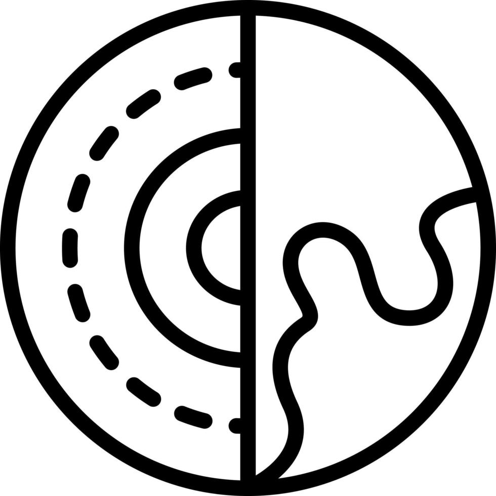 line icon for geology vector