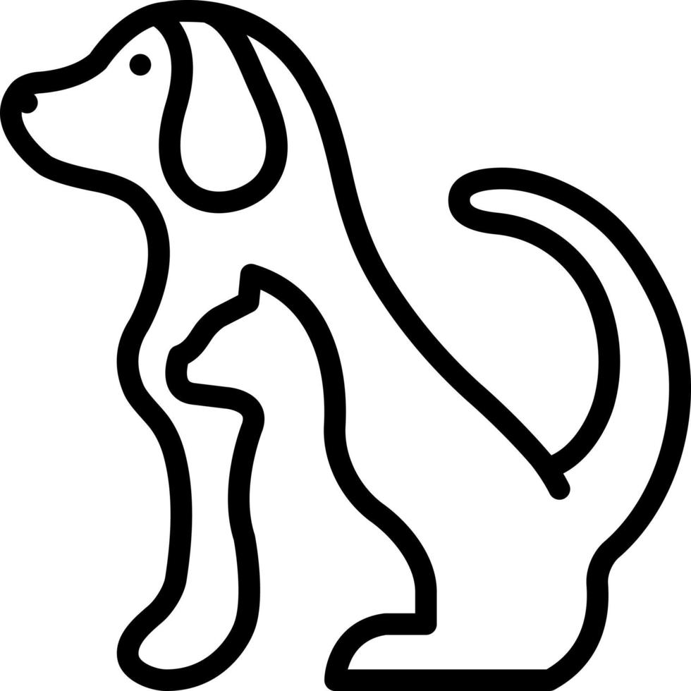 line icon for pet vector