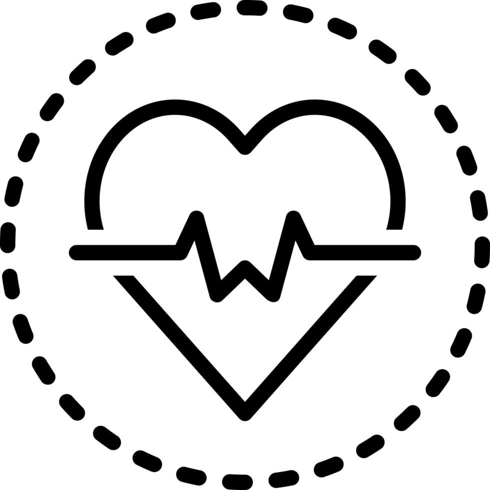 line icon for heard vector