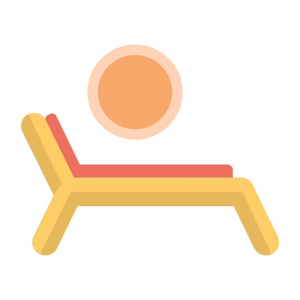 Trendy Sunbath Concepts vector