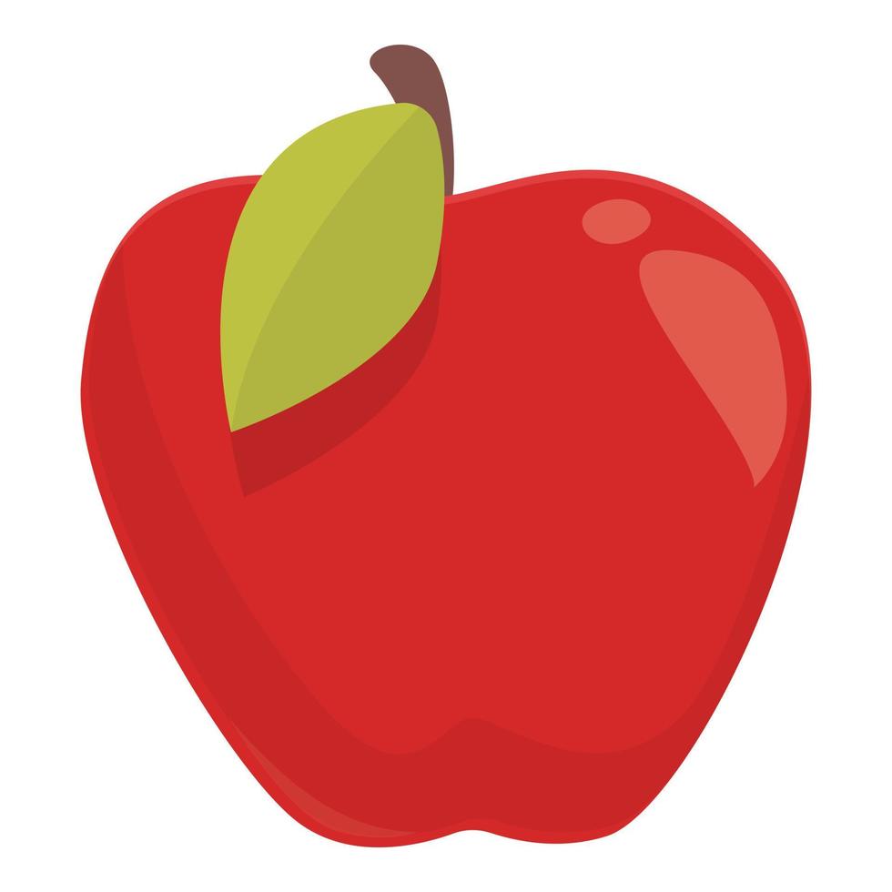 vector de dibujos animados de icono de manzana roja polaca. comida de polonia