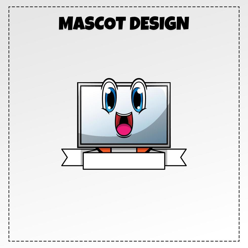 computer shop logo illustration vector design