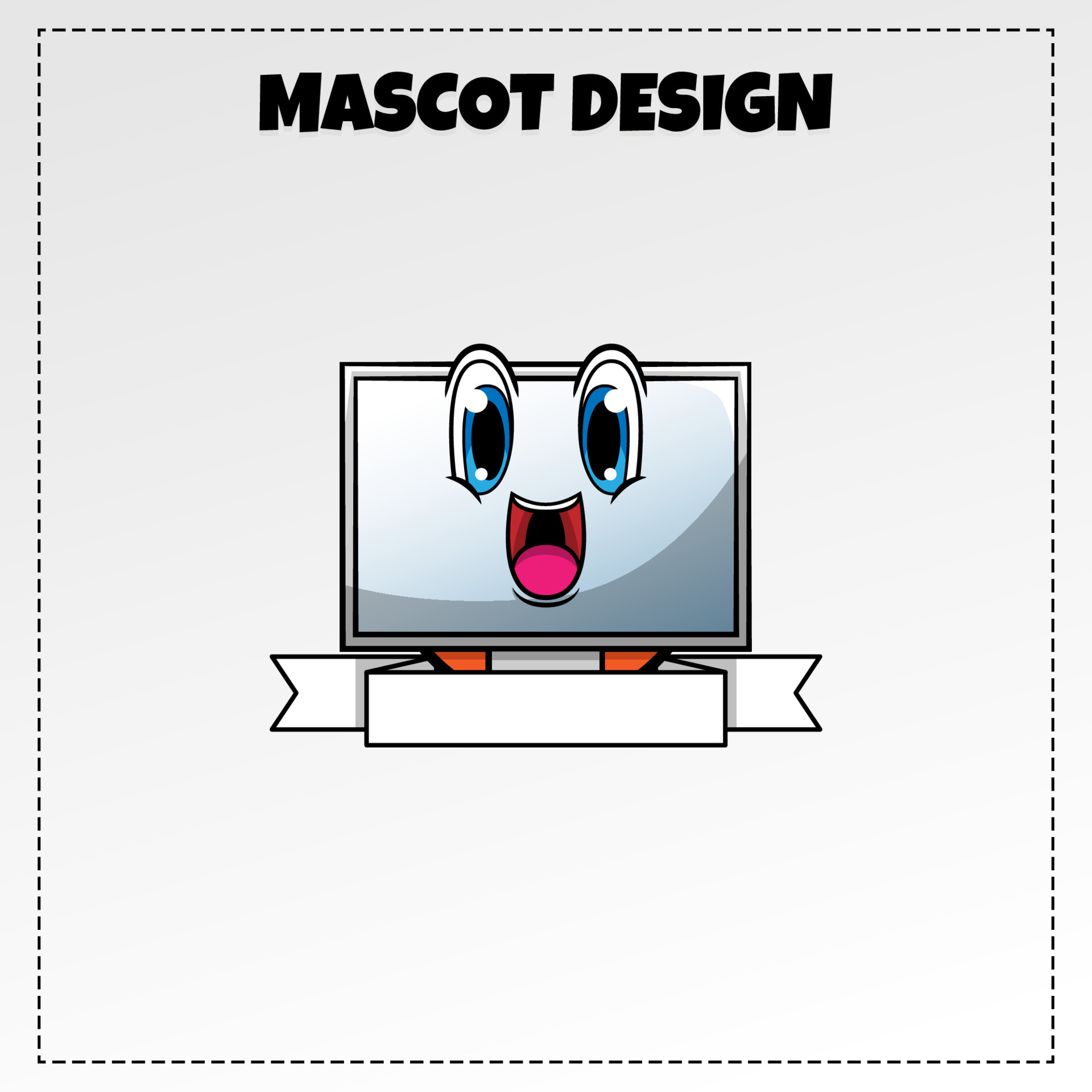 Computer shop logo illustration vector design 14824877 vector art at