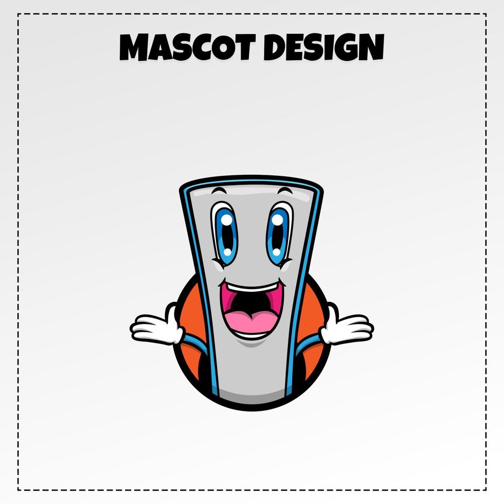 smartphone logo mascot illustration vector design