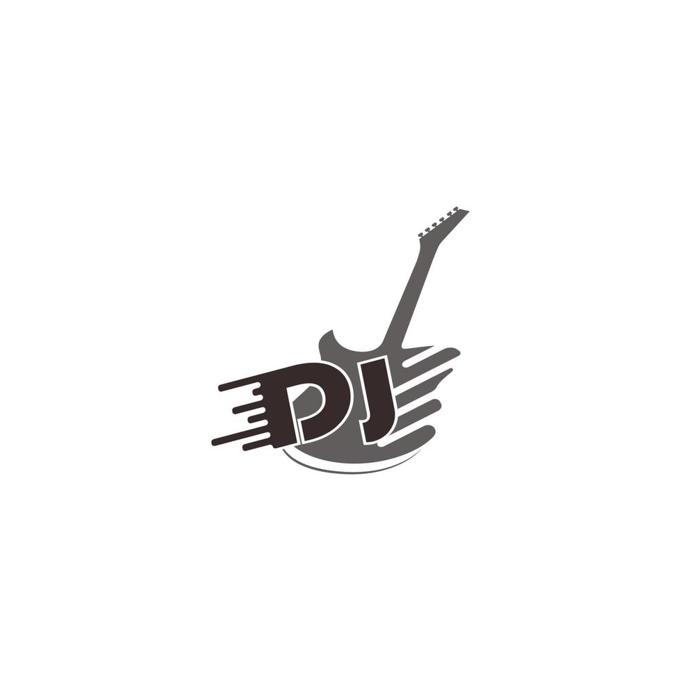 dj music logo vector icon