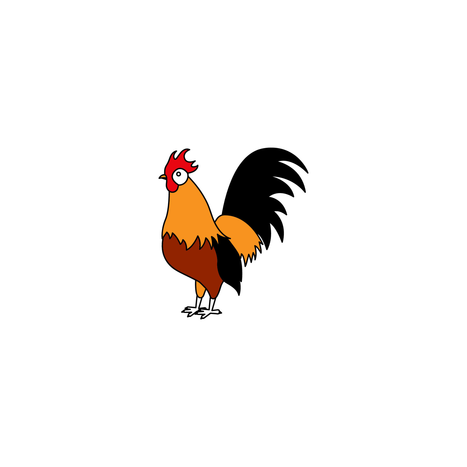 rooster vector design 14824920 Vector Art at Vecteezy