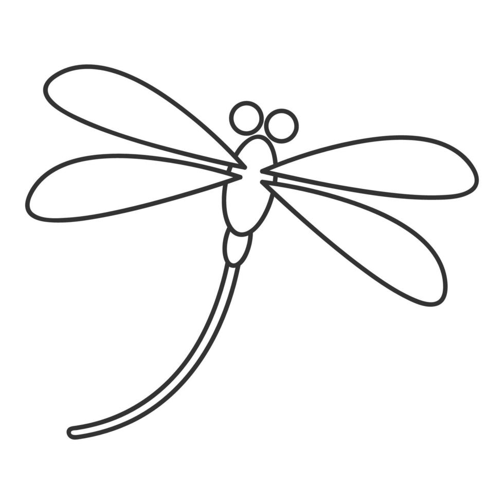 dragonfly logo vector