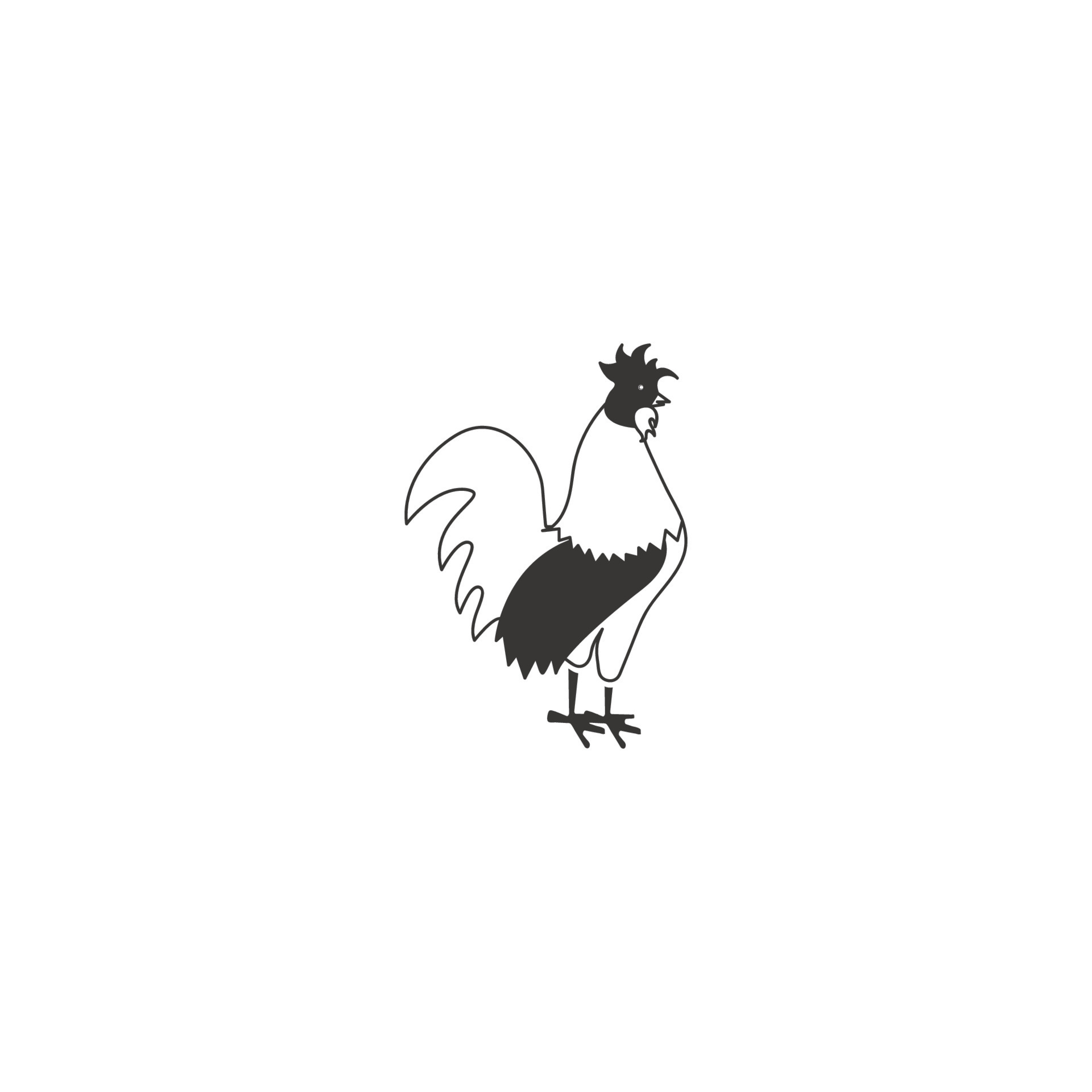 rooster vector design 14825072 Vector Art at Vecteezy