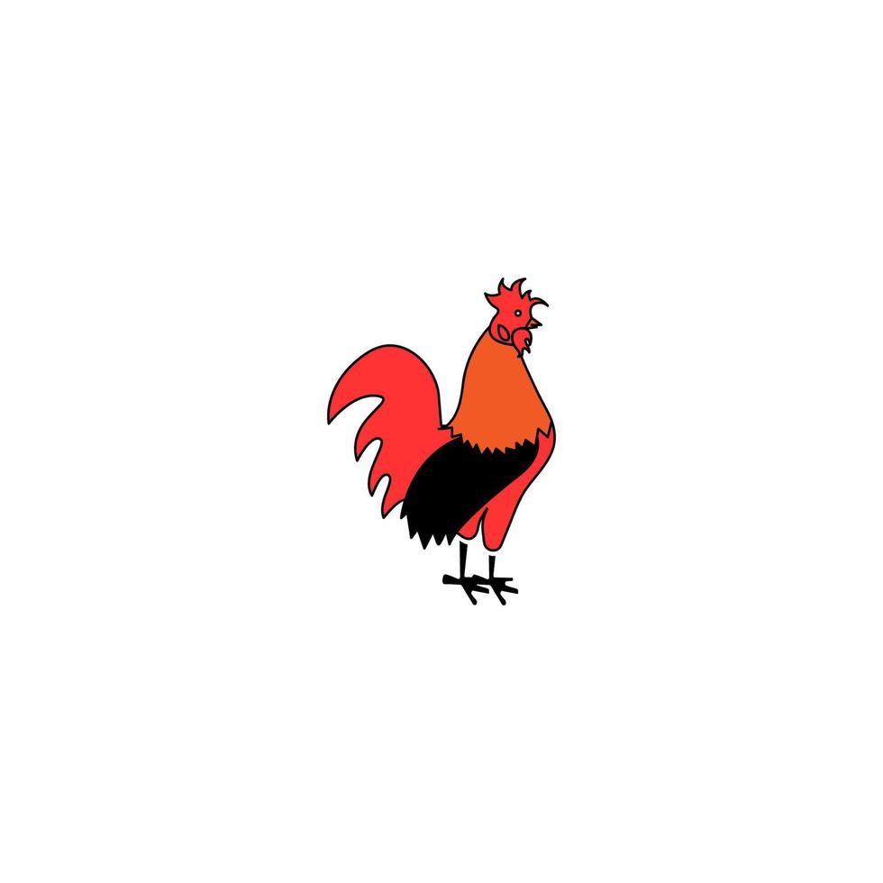 diseño de vector de gallo