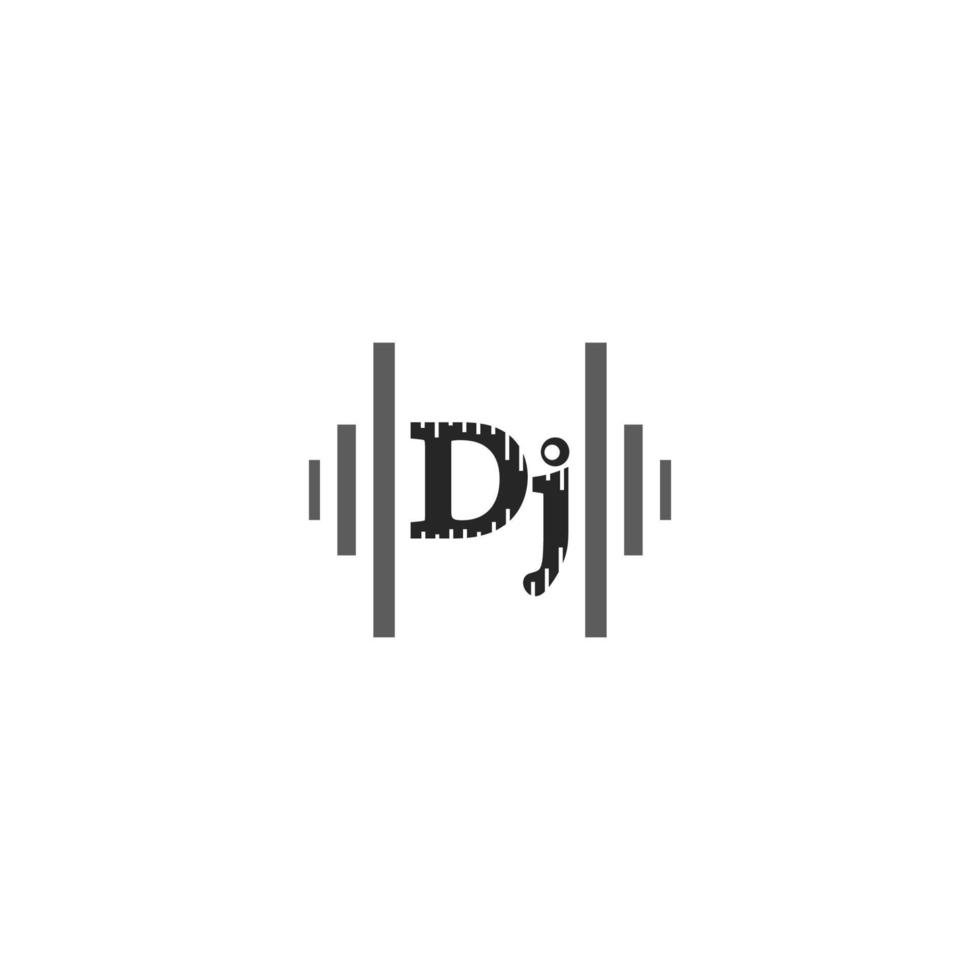 dj music logo vector icon