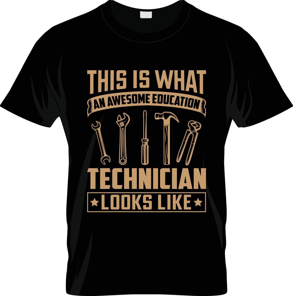 diseño de camisetas de técnico, eslogan de camisetas de técnico y diseño de ropa, tipografía de técnico, vector de técnico, ilustración de técnico