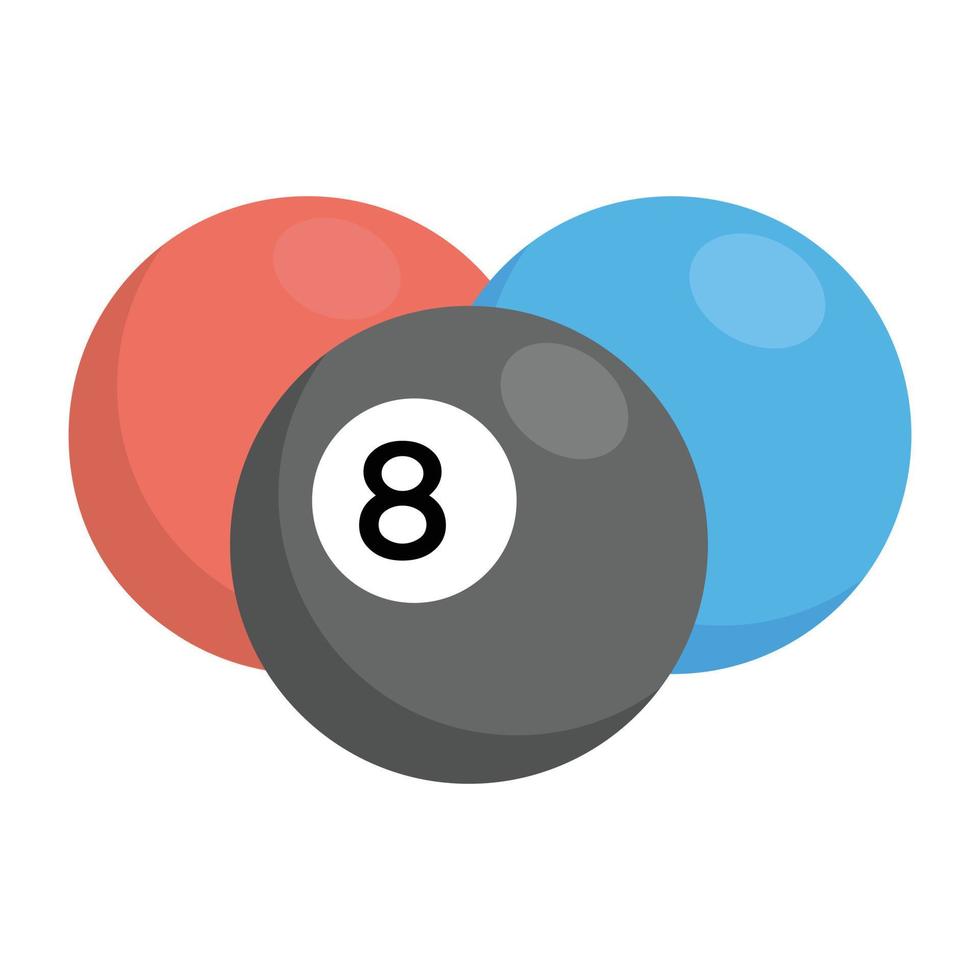 Trendy Snooker Balls vector