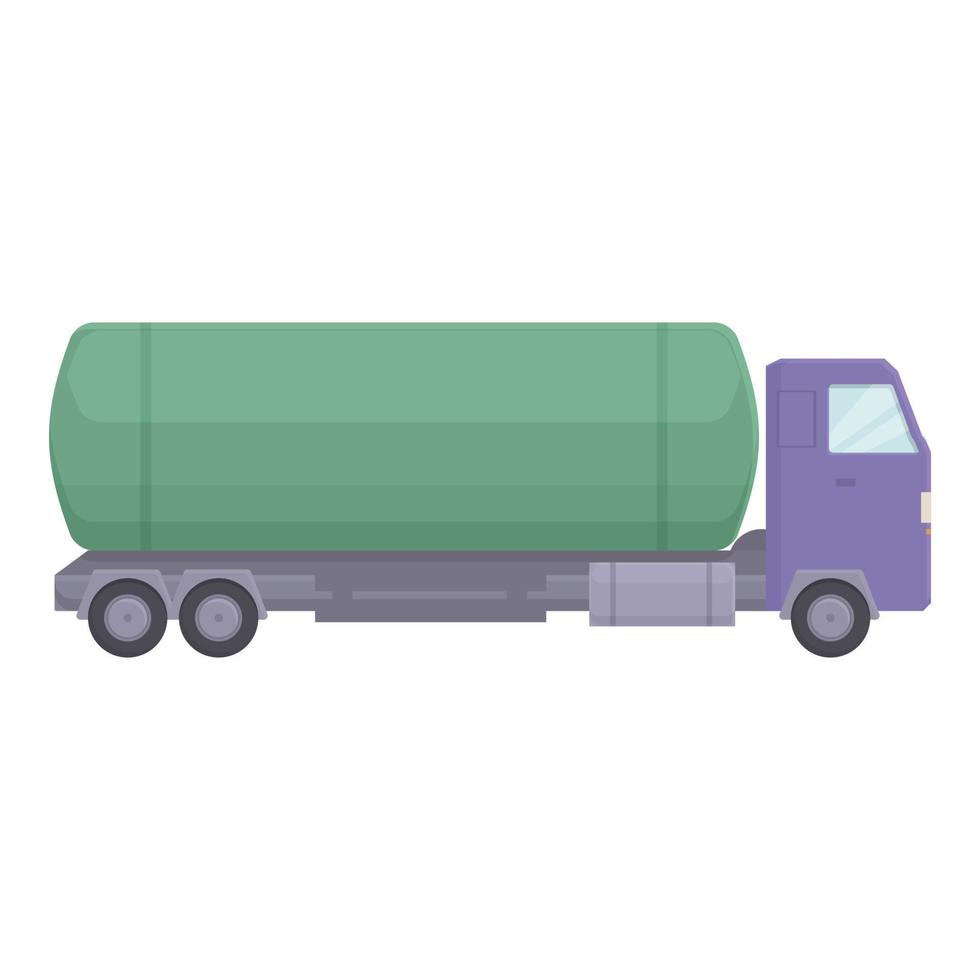 Container tanker icon cartoon vector. Gasoline tank vector