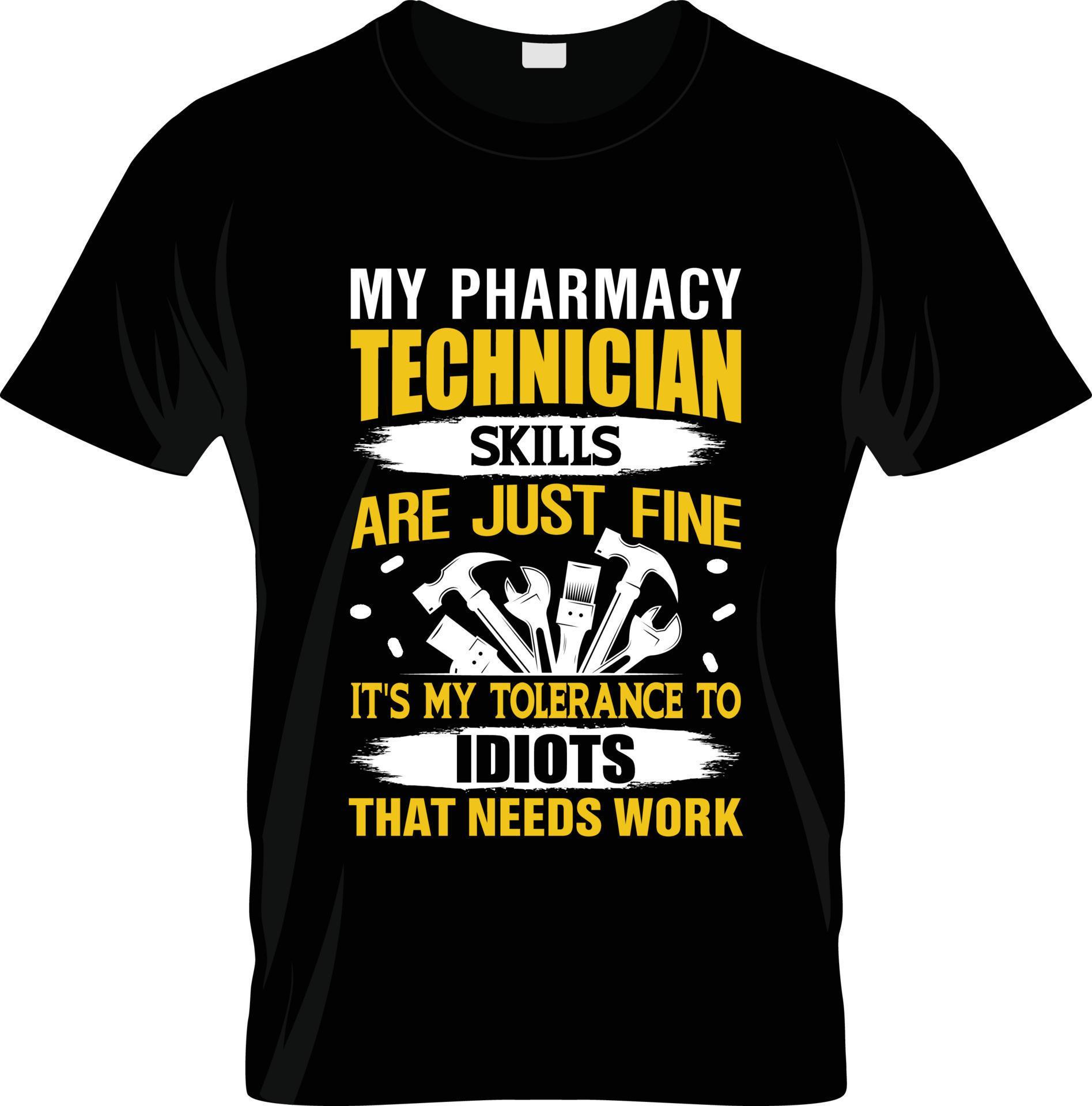 Technician tshirt design, Technician tshirt slogan and apparel design, Technician typography