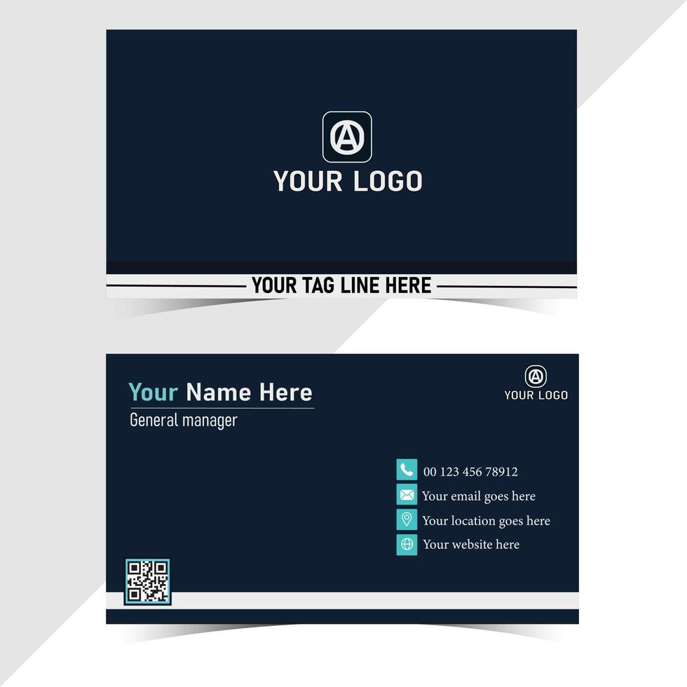 Simple Business Card Design, Morden Business Card Design Template. vector