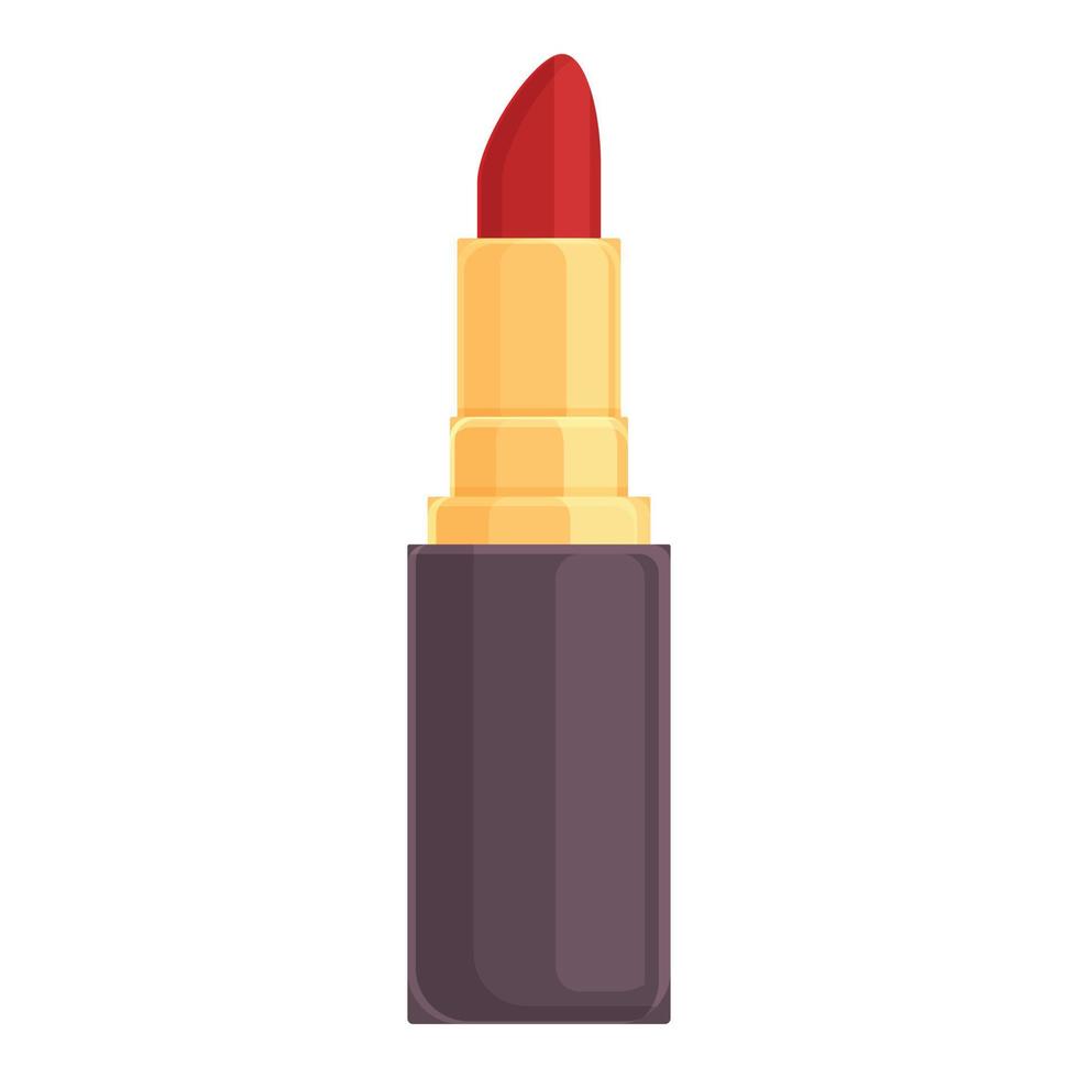 vector de dibujos animados de icono de lápiz labial. maquillaje cosmético